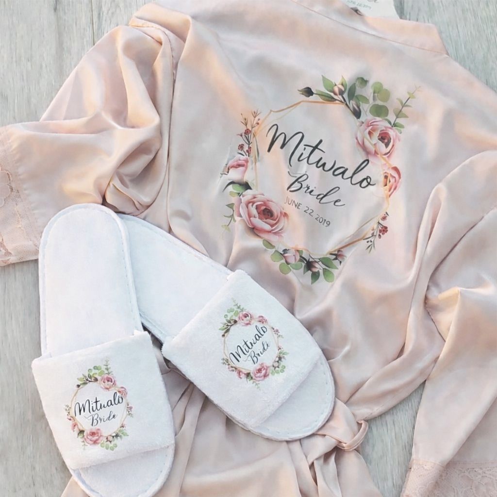 Blush Bridal Robe Set